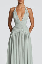 Amaris Maxi Dress - Sage Dress Babyboo Fashion Premium Exclusive Design