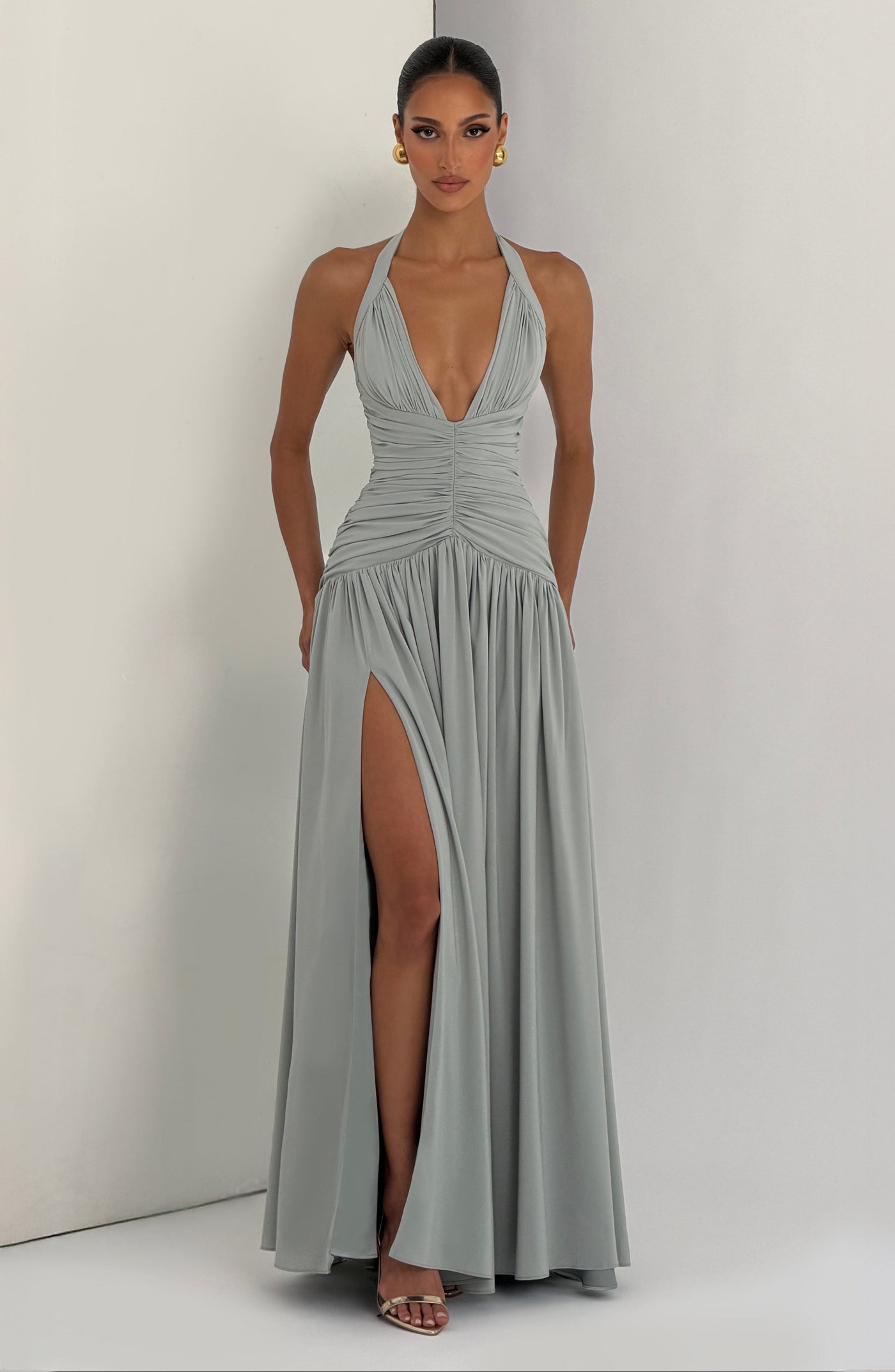 Amaris Maxi Dress - Sage Dress Babyboo Fashion Premium Exclusive Design