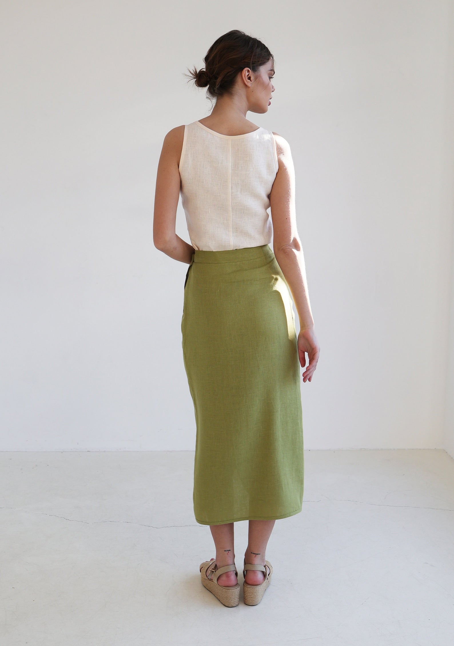 Linen skirt FIONA, Long linen wrap skirt,  Maxi linen skirt, Maxi wrap skirt, Linen wrap skirt, Linen maxi skirt, Natural linen skirt