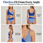 🏖️Summer Hot Sale !!⚡50K+ SOLD!🌞🌊Two-Piece Color Block & Stripe Bikini Swimsuit